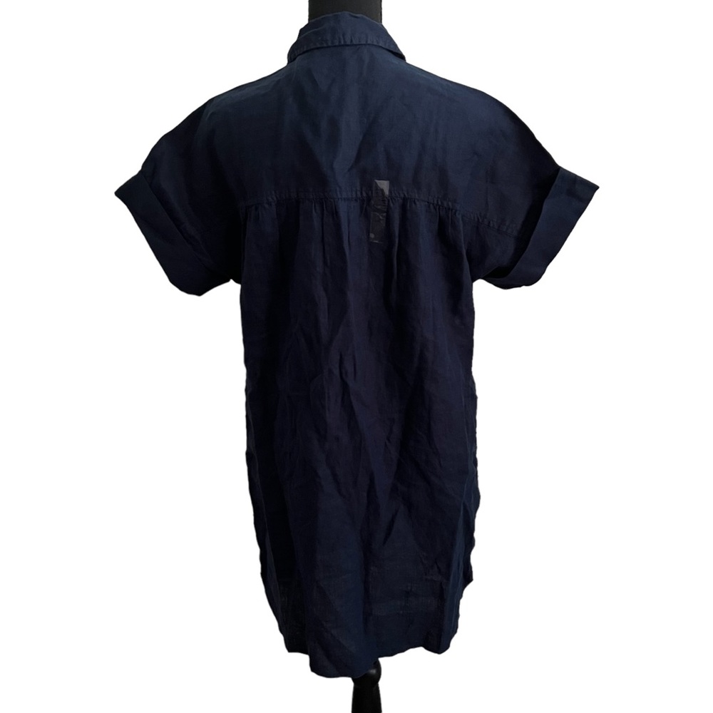 J.Crew Relaxed-Fit Short Sleeve Baird McNutt Irish Linen Shirtdress MP Women’s. - Picture 3 of 7